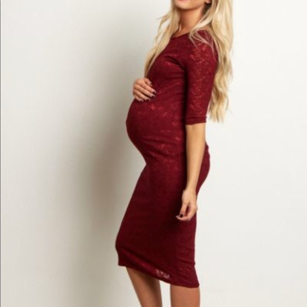 Lace Maternity Dress 👶🏻🍼❤️